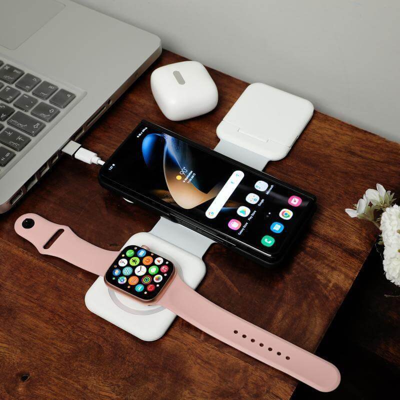 BOLERO - @memorii 2 in 1 Wireless Charger with Multi Cable Set - Grace Customs