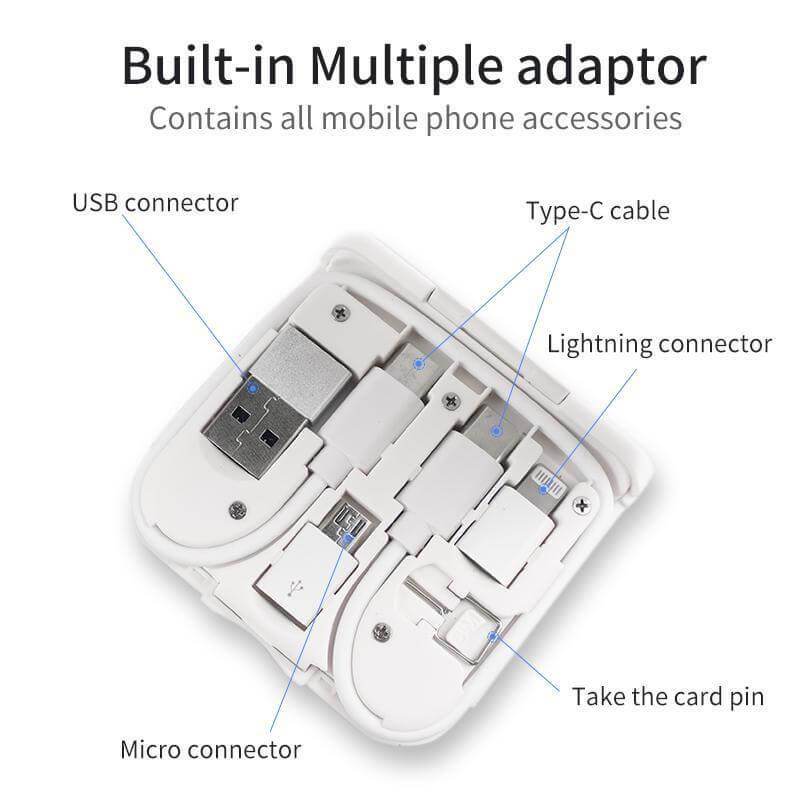 BOLERO - @memorii 2 in 1 Wireless Charger with Multi Cable Set - Grace Customs