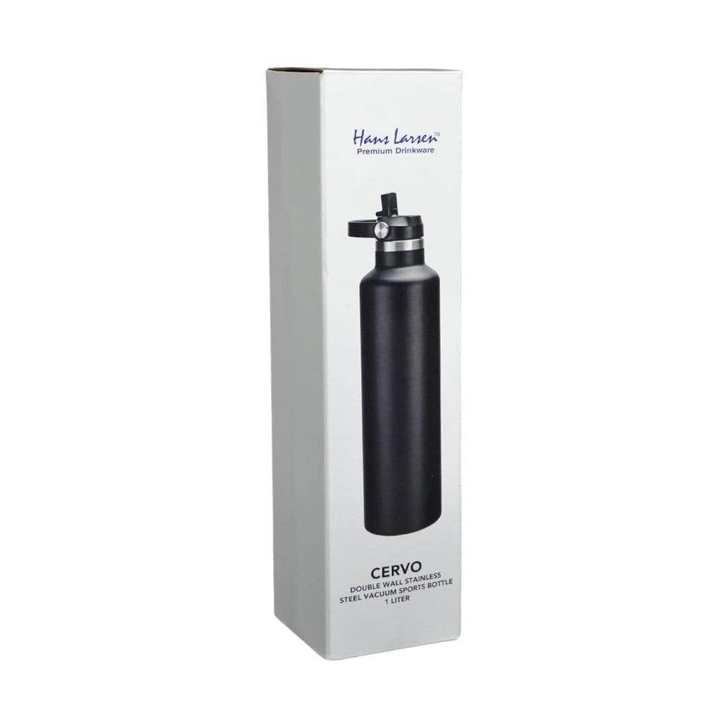 Vacuum Stainless Steel Bottle with Sports Lid - 1L - Grace Customs