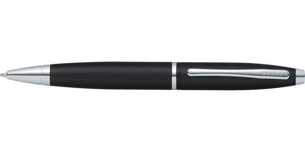Cross Calais™ Matte Black/ Blue with Polished Chrome Appointments Ballpoint Pen - Grace Customs
