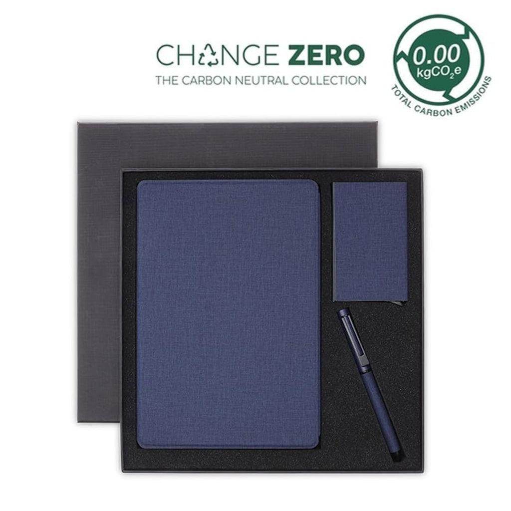 TESSIN - CHANGE ZERO Sustainable Gift Set with Refillable Notebook, Pen & Cardholder - Grace Customs