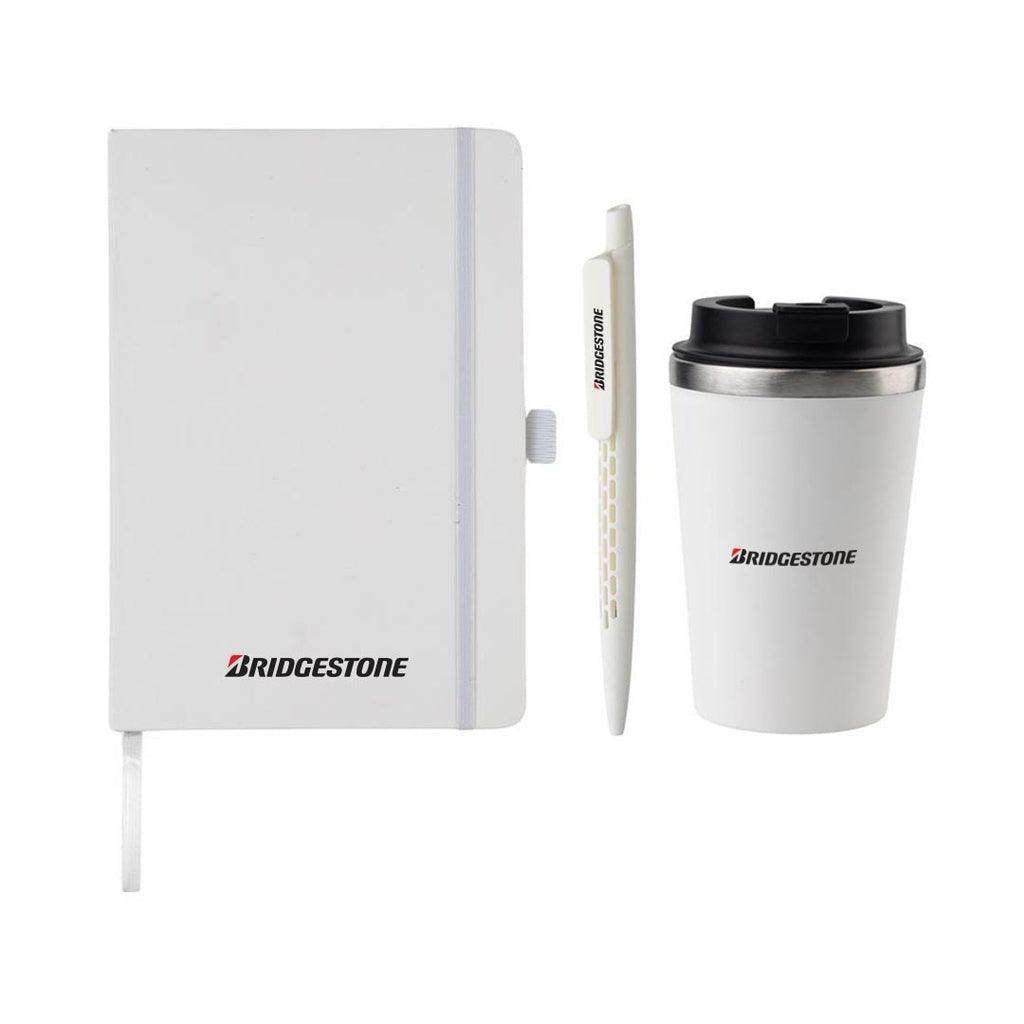 KOKSI - Giftology Set of Double Walled Tumbler, A5 Notebook and Pen - Grace Customs
