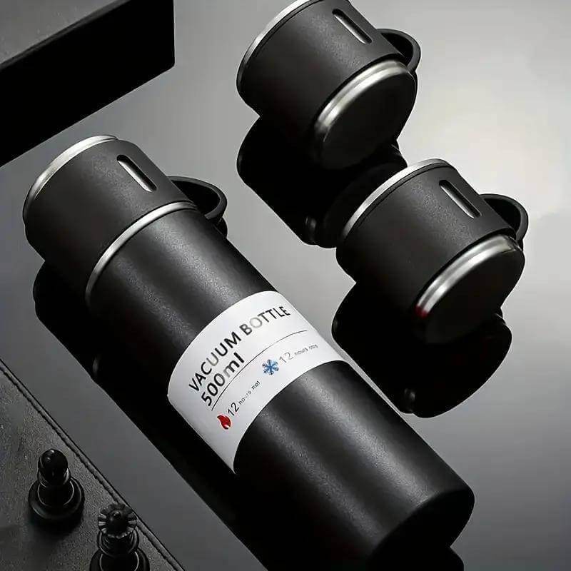 SAFFLE - Giftology Family Set of Vacuum Flask & Two Cups - Grace Customs