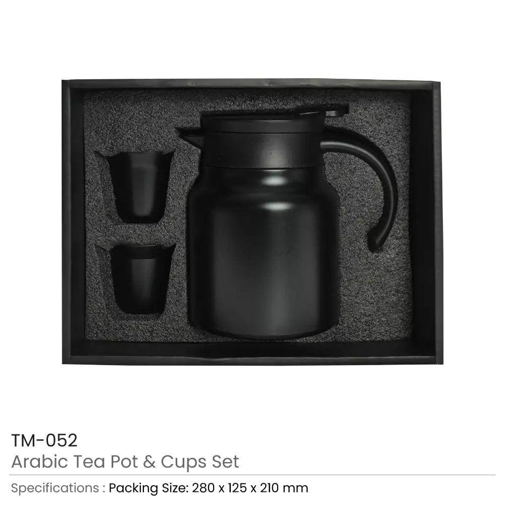 Arabic Tea & Coffee Pot with Cups Set 1000 ml - Grace Customs