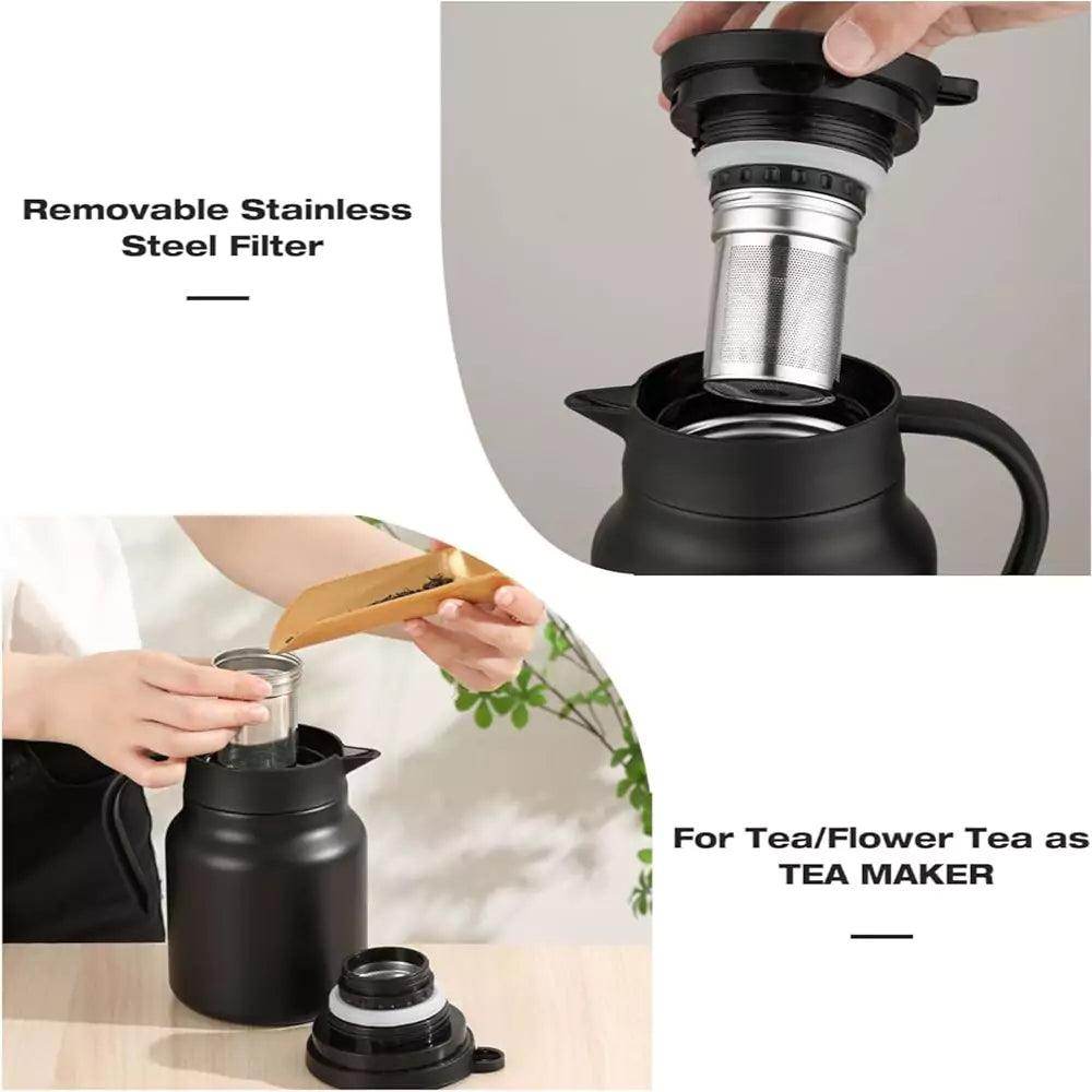 Arabic Tea & Coffee Pot with Cups Set 1000 ml - Grace Customs
