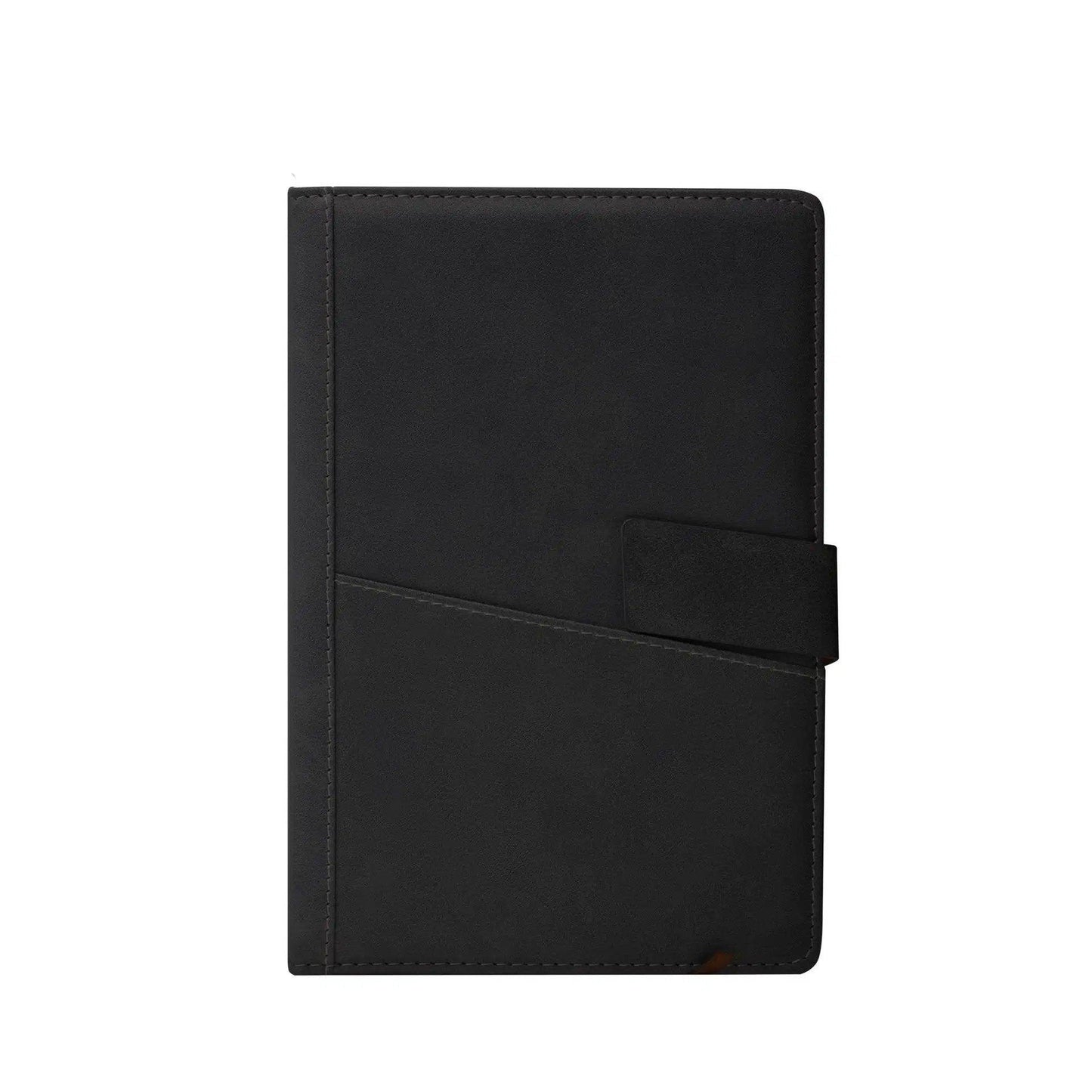 Leather Notebook with Pocket 11329BLSG - Grace Customs