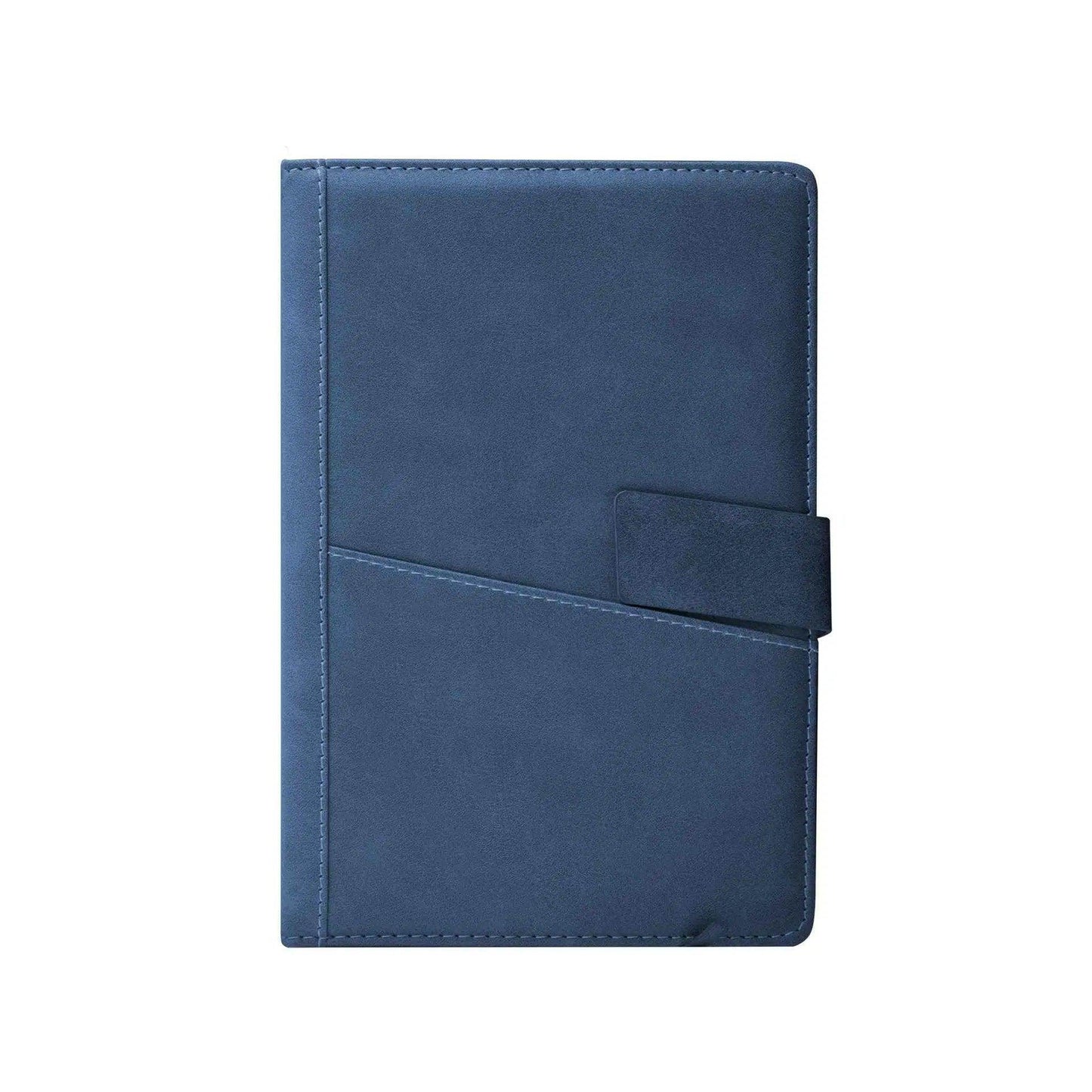 Leather Notebook with Pocket 11329BLSG - Grace Customs