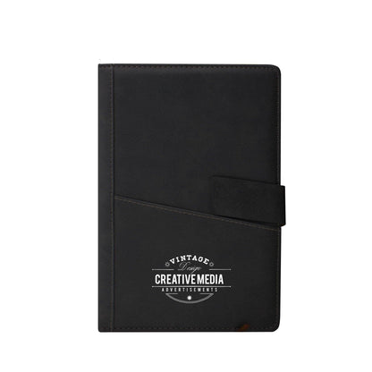 Leather Notebook with Pocket 11329BLSG - Grace Customs