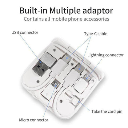 BOLERO - @memorii 2 in 1 Wireless Charger with Multi Cable Set - Grace Customs