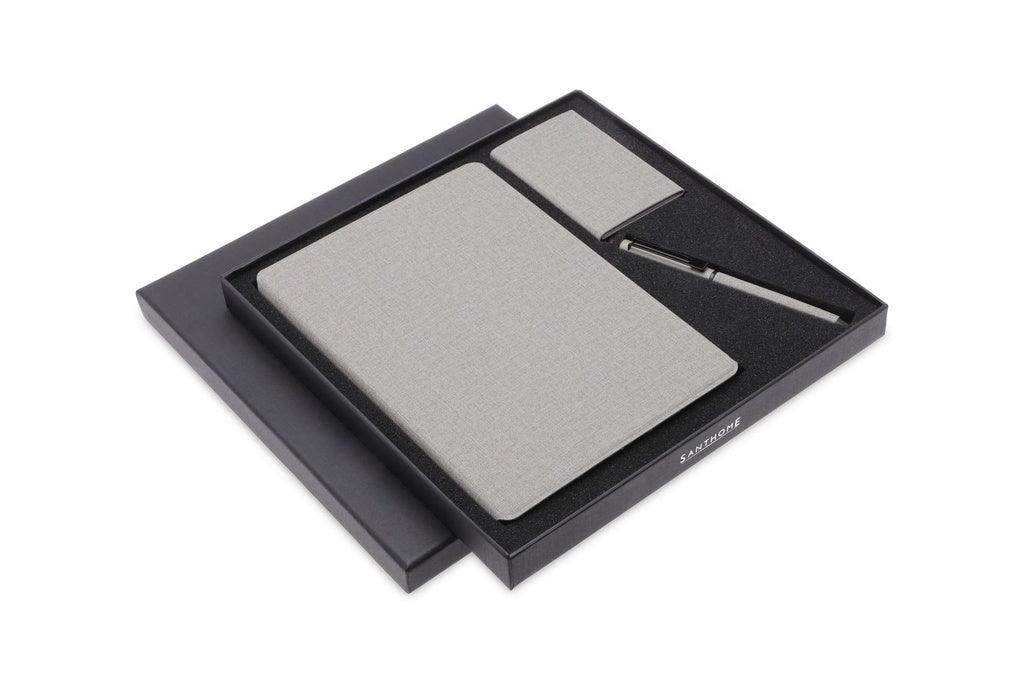 TESSIN - CHANGE ZERO Sustainable Gift Set with Refillable Notebook, Pen & Cardholder - Grace Customs