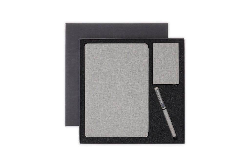 TESSIN - CHANGE ZERO Sustainable Gift Set with Refillable Notebook, Pen & Cardholder - Grace Customs