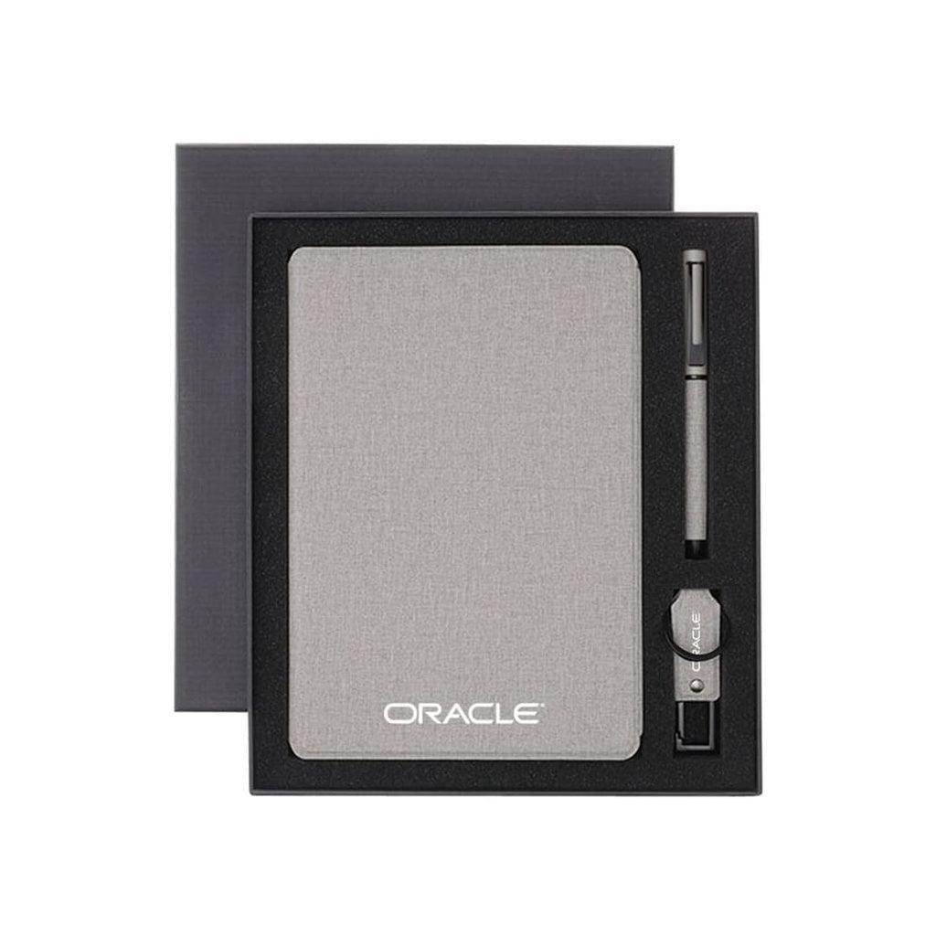 LENZEN - CHANGE ZERO Sustainable Gift Set with Refillable Notebook, Pen & USB Keychain - Grace Customs