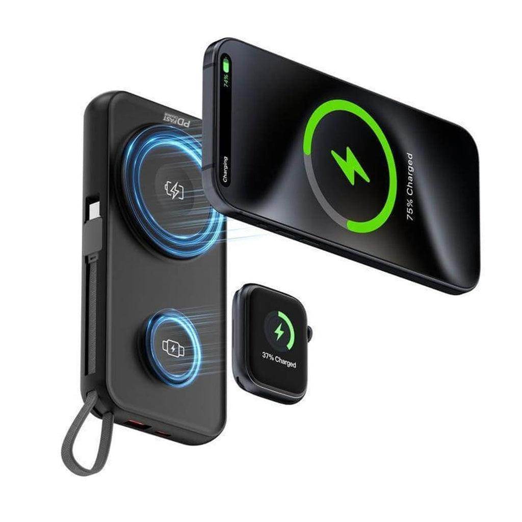 ROTTERDAM - @memorii® 10,000mAh Universal Wireless Powerbank with inbuilt cables - Grace Customs