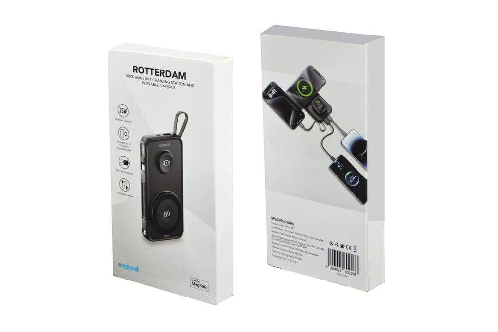 ROTTERDAM - @memorii® 10,000mAh Universal Wireless Powerbank with inbuilt cables - Grace Customs