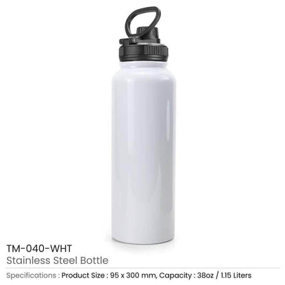 Double Wall Stainless Steel Bottles with Carry Handle - Grace Customs
