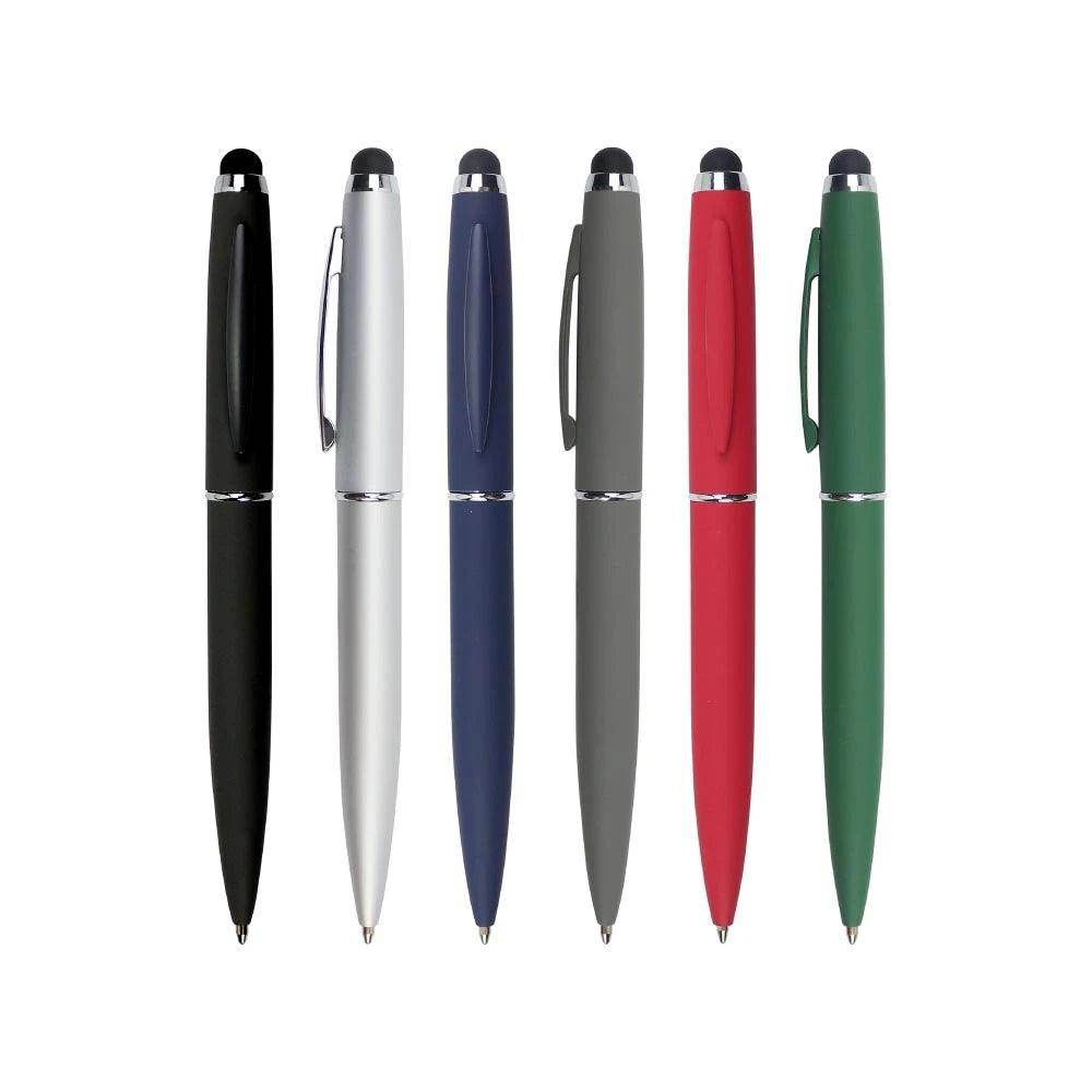 Stylus Metal Pens Rubberized & Twist-action PN27MT - Grace Customs