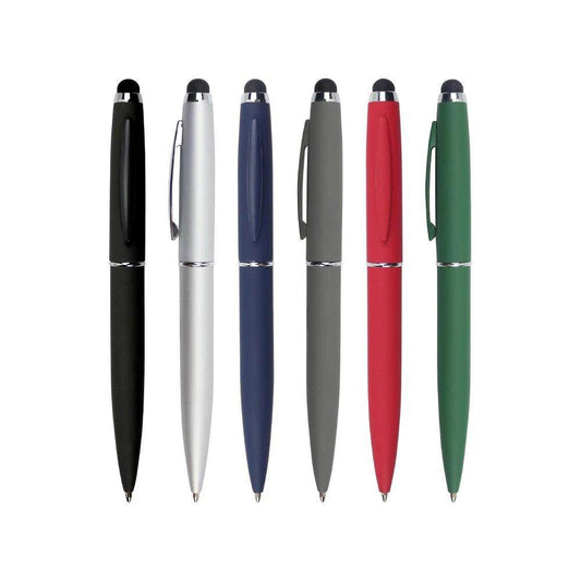 Stylus Metal Pens Rubberized & Twist-action PN27MT - Grace Customs
