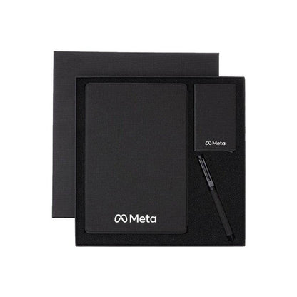TESSIN - CHANGE ZERO Sustainable Gift Set with Refillable Notebook, Pen & Cardholder - Grace Customs
