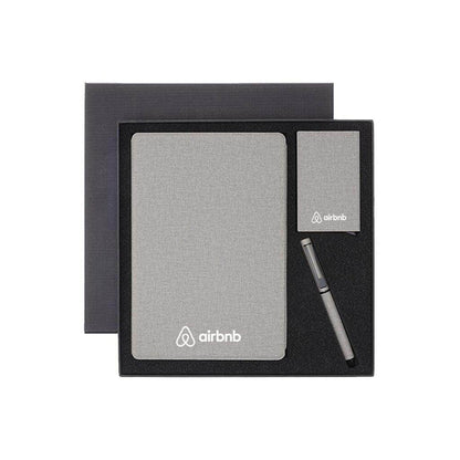 TESSIN - CHANGE ZERO Sustainable Gift Set with Refillable Notebook, Pen & Cardholder - Grace Customs