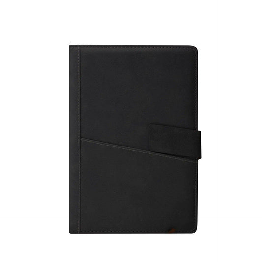 Leather Notebook with Pocket 11329BLSG - Grace Customs