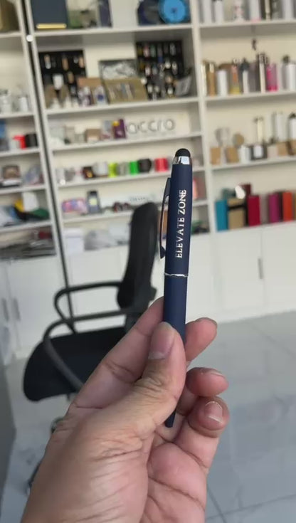 Stylus Metal Pens Rubberized & Twist-action PN27MT